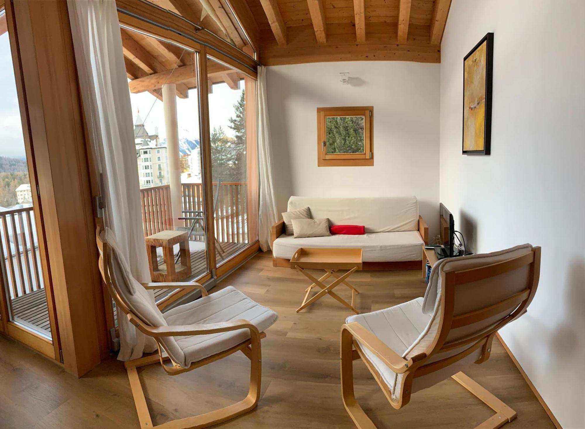 Ferienwohnung Chesa Chavriol Pontresina Exterior foto
